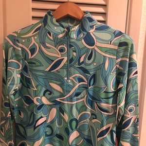 IBKUL Long Sleeve Zip Ladies Shirt Golf Tennis